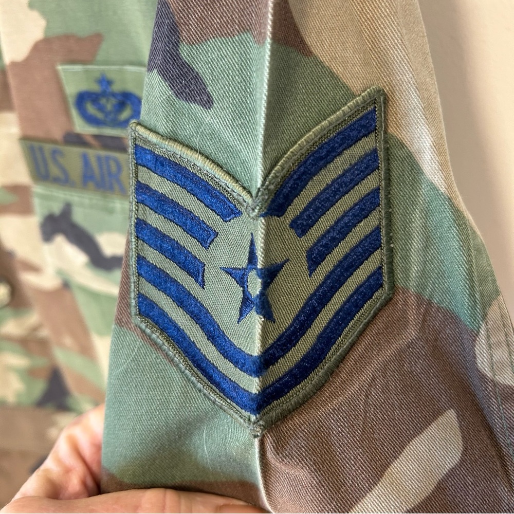 American Apparel Woodland Camouflage US Air Combat Command W/ Patches Size M - Picture 4 of 11